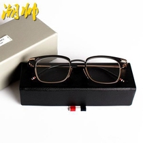 Wu Deci retro literary glasses frame mens tide myopia glasses frame female metal thin edge frame TB glasses the same model