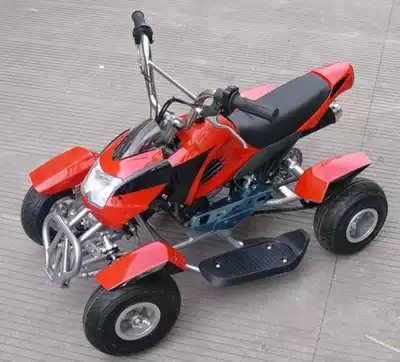 Oil-driven four-wheel locomotive, beach locomotive, gasoline ATV, two-way 49CC children's adult toy car