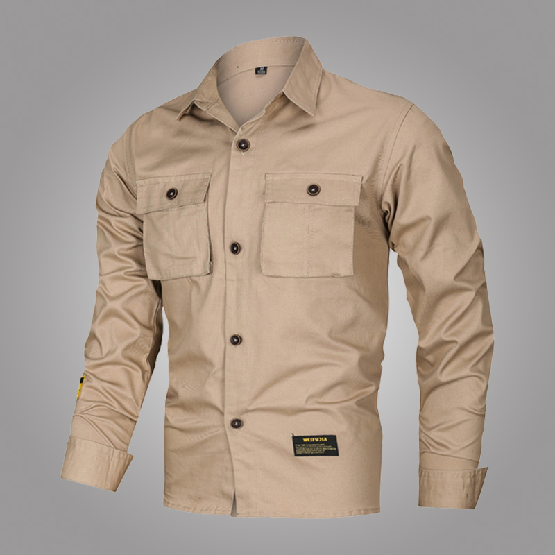 Military fans WWII US military 101 Airborne Division Carits its green neutral Four Seasons Leisure Thunder City commuter cotton shirt