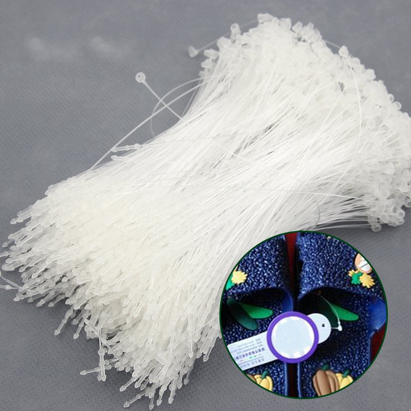 Transparent black mother-in-law buckle hand-piercing clothing tag beads strapping shrinkable disposable sign cord