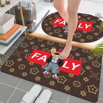 Tide brand diatom mud floor mats bathroom soft floor mats bathroom door mats kitchen bathroom toilet absorbent non-slip door mats