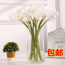 Simulation Horseshoe Lotus Bouquet Living Room Floor Dining Table Vase Pu Background Flower Wall Decoration Eurostyle Fake Flowers Summer Beauty Chen
