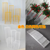 New Wedding Props Iron Art Grid Road Leading Wedding Ttai Decoration Pendulum stage Greeting Area Geometric Road Leading