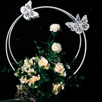 Wedding Celebration Moon Set Decoration Props Wedding Stage Background On-site Arrangement Shop Window Photography Road Leading Flowers Shelf Beauty Chen