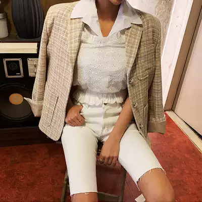 Hong Kong flavor five denim shorts Women summer tight 2021 New Net red Korean version of high waist stretch cycling five-point pants