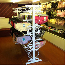 Clothing store underwear display rack floor-standing multi-layer double-sided wrought iron underwear bra shorts Nakajima display shelf