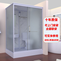 Integral shower room Bathroom Integrated integrated toilet closed shower room Home waterproof with toilet Toilet Squat Pit