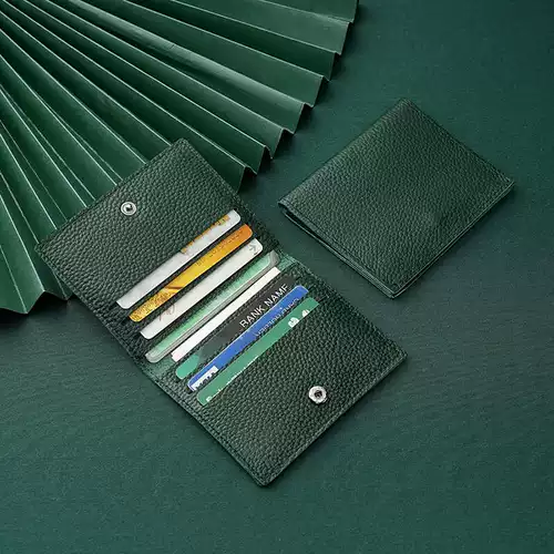 Картхолдер, ультратонкая тонкая сумка через плечо, антимагнитные маленькие изысканные мужские карточки, из натуральной кожи