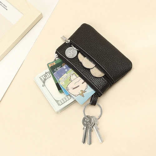 Кошелек, маленькая сумка через плечо, небольшая сумка, картхолдер, монеты, сумка для хранения, ключница, кожаный бумажник, из натуральной кожи, воловья кожа