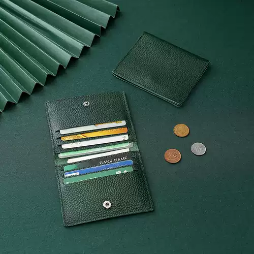 Картхолдер, ультратонкая тонкая сумка через плечо, антимагнитные маленькие изысканные мужские карточки, из натуральной кожи