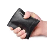 Короткий бумажник, вместительный и большой кошелек, тонкий картхолдер для водительских прав