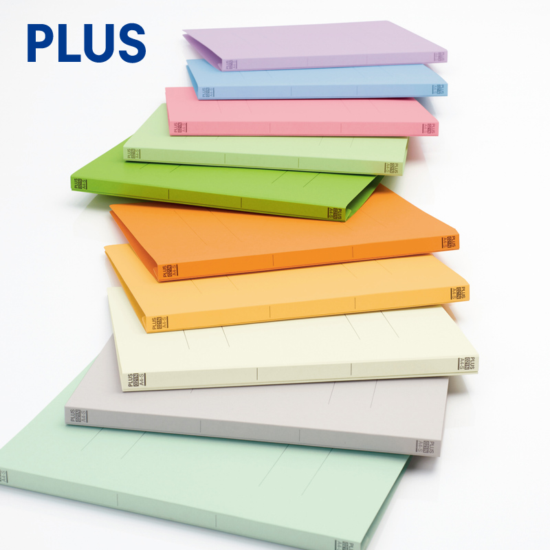 10 Loaded PLUS Pullese 021N Punch Folder Paper A4 Data Clip Double Hole Cardboard Folder Student Paper Bound Finishing Clip Personal Data File Classified Two Holes File Clip