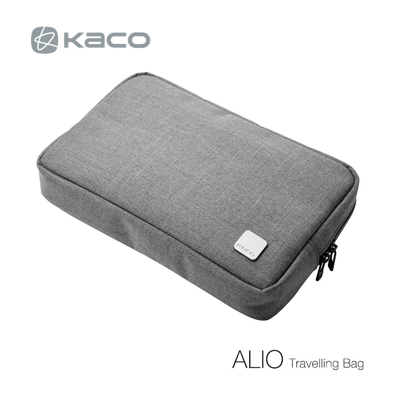 KACO ALIO Philharmonic business travel multi-functional stationery bag portable zipper multi-pocket pencil bag clutch bag cosmetic storage bag middle bag waterproof and anti-fouling