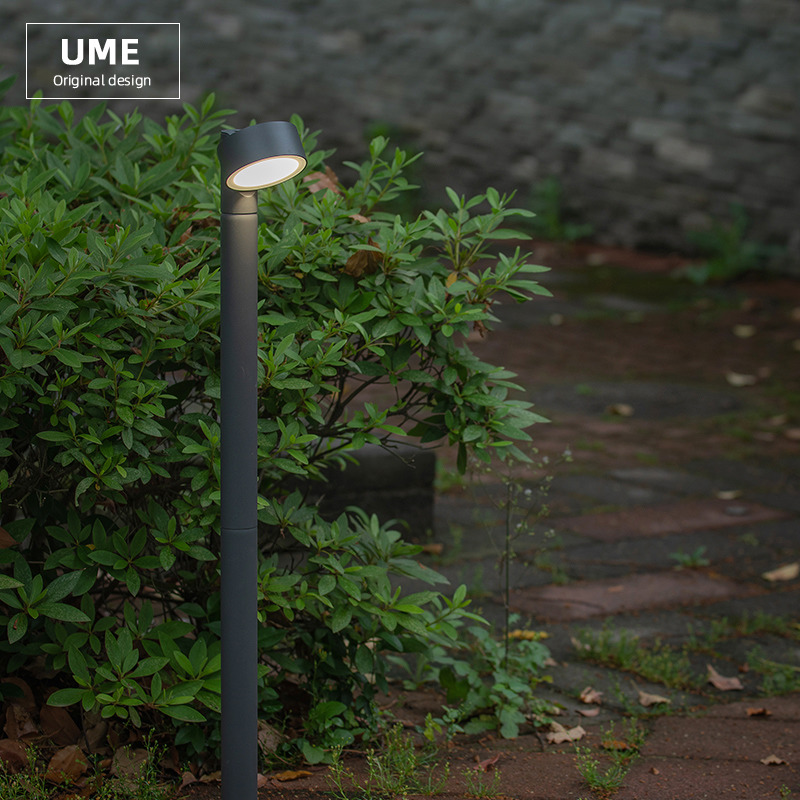 UME lawn lamp outdoor waterproof simple and creative light plug garden park grass buried lamp courtyard landscape grass buried lamp