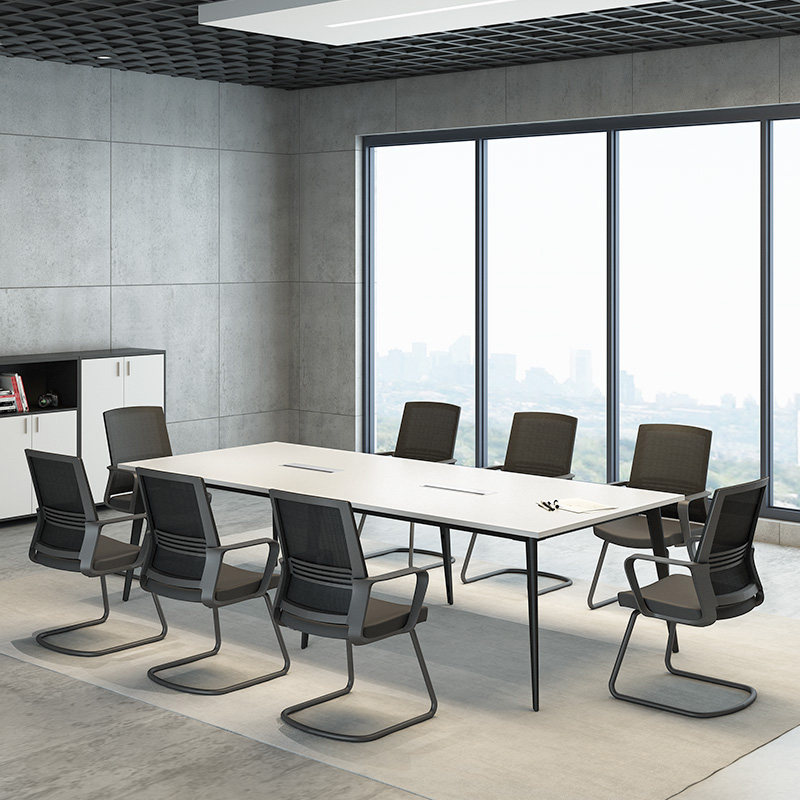 Conference table long table minimalist modern office Conference table and chairs combined large and small office furniture guests long table