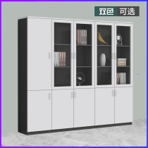 Plate glass file cabinet wooden file cabinet with lock simple locker office hanging clothes cabinet