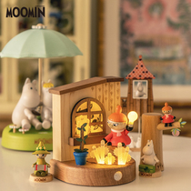Momin wooderfullife wooden night light ornaments Finland Moomin girl gift refrigerator sticky note holder