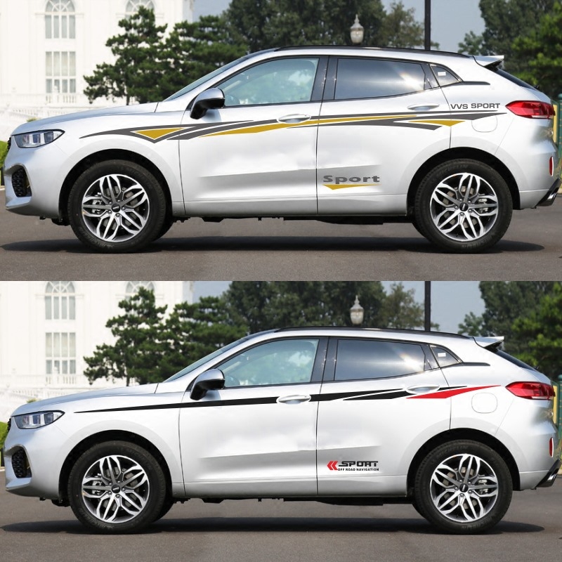 Suitable for WAY VV5 CAR STICKLER Car Sticker Dynamic Bodywork Waist Line Stickler Door Color Bar Decoration VV5