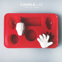 CANDLE LAB) DIY fragrant lavender plaster candle flaring stone manual on-board silicone gel molds 23