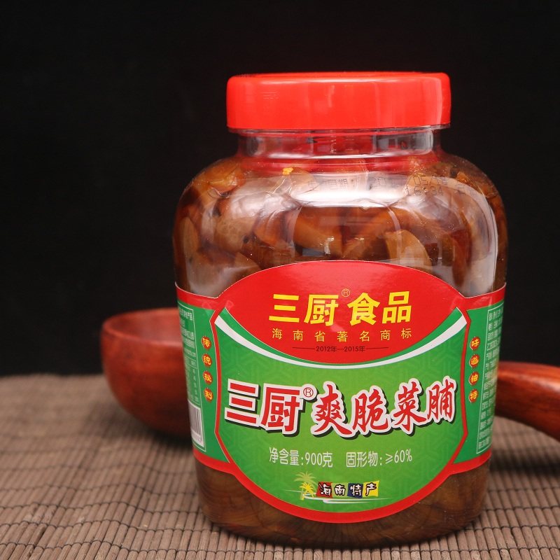 Three Kitchen Crispy Dried Dried Dried Vegetables 900g*2 Bottles