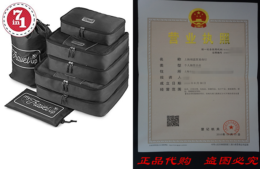 MyTravelUp 7in1 - TRAVEL PACKING CUBES for everyone who lo