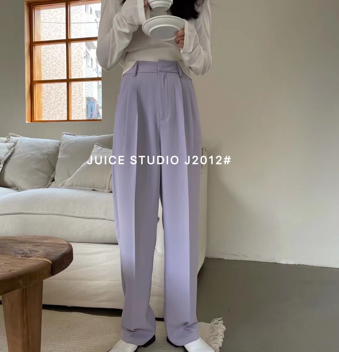 JUICE juice 2012 pendants sensation 100 hitch pants woman spring new high waist loose straight cylinder wide leg tug long pants