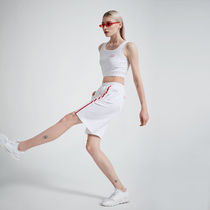 TIFFAFit TIFFA Fit summer fresh white texture lazy loose sports casual pants