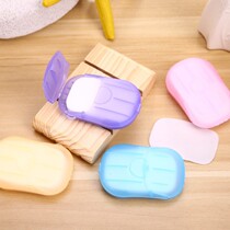 Box Mounted Soap Paper Portable Hand Wash Sheet Small Soap Sheet Mini Soap Paper Hotel Travel Disposable Soap Sheet