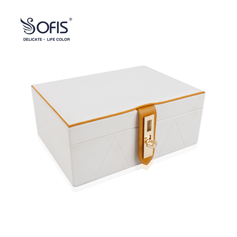 sofis double gold cortical head accessories box containing box ear nail ring accessories Inwind large capacity-Taobao