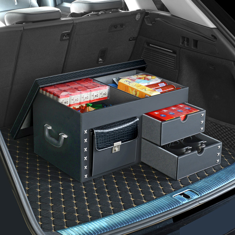 BMW Benz Audi car reserve box containing finishing box on-board storage case drawer tailbox supplies