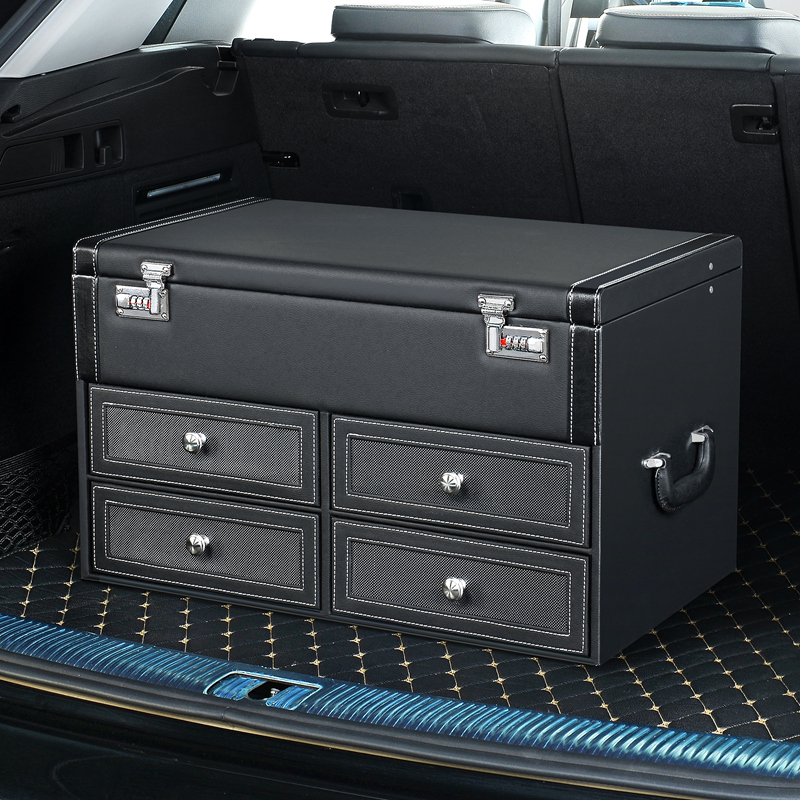 Car accommodating box on-board finishing box reserve box containing box multifunction drawer tailbox limousine password box supplies