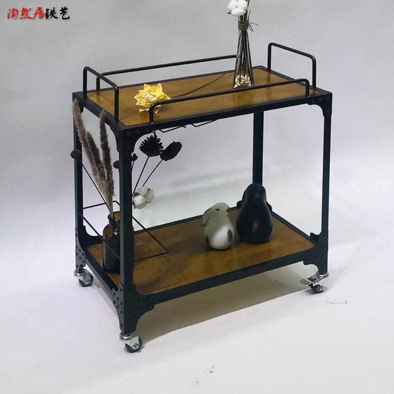 New Eurostyle Hotel Dining Car Sweet Car Solid Wood Wine Water Trolley Luxury Tea Buffet Service Dining Side Car-Taobao