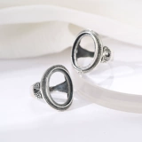 Обручальное кольцо, ретро инкрустация камня из воскового агата, изумрудное кольцо с камнем из нефрита, серебро 925 пробы, 18mm