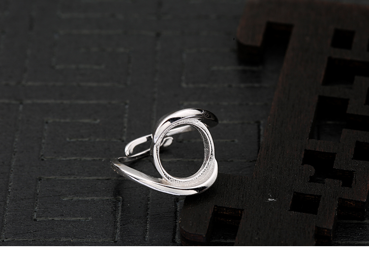 Bague mixte JINXUAN DE LUXE en Argenterie - Ref 3087319 Image 13