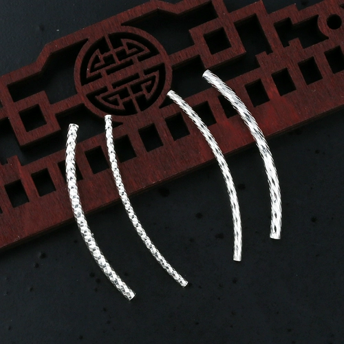 Изогнутая трубка, аксессуары, браслет ручной работы, серьги, аксессуар, серебро 925 пробы, DIY