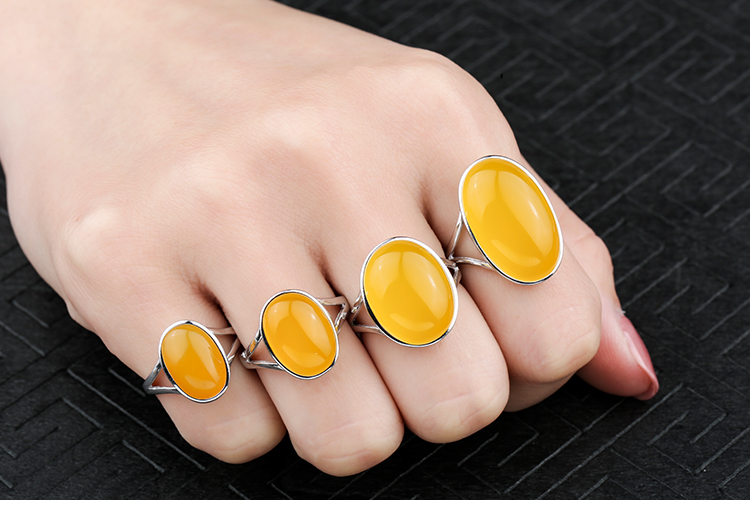 Nhẫn bạc 925 sterling trống hỗ trợ nhẫn hình bầu dục đặt vòng sáp ong nhẫn xanh lá thông miệng sống nhẫn cho nam và nữ nhẫn cặp bạc