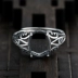 S925 sterling bạc nhẫn nữ hỗ trợ trống 7 * 9 8 * 10 10 * 13 11 * 14 12 * 15 khảm ngọc trai thiết lập đá quý nhẫn pnj nữ Nhẫn