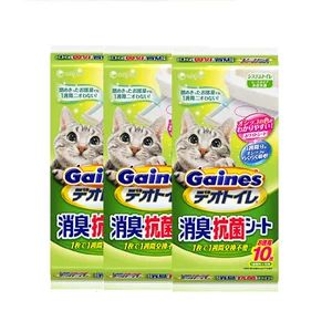 [佳乐滋宠物猫用尿垫10片*3包日本进口 双层猫砂盆专用除臭留香]
