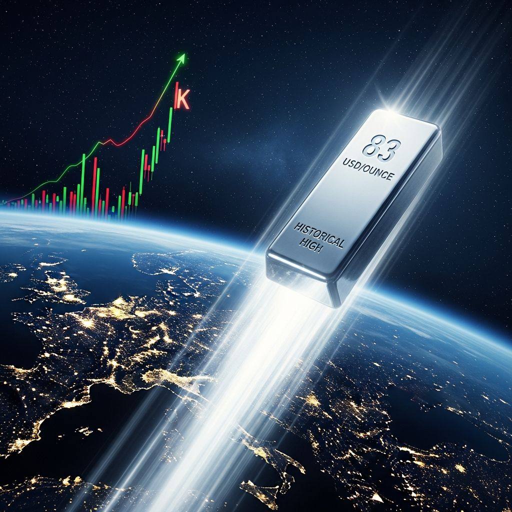 银飞冲天：白银价格突破83美元创历史新高，狂欢背后风险已至？ - 话题PK - 淘江湖