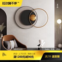 Italian minimalist wall decoration soft decoration designer can be customized wall decoration Wall decoration pendant Light luxury background wall decoration