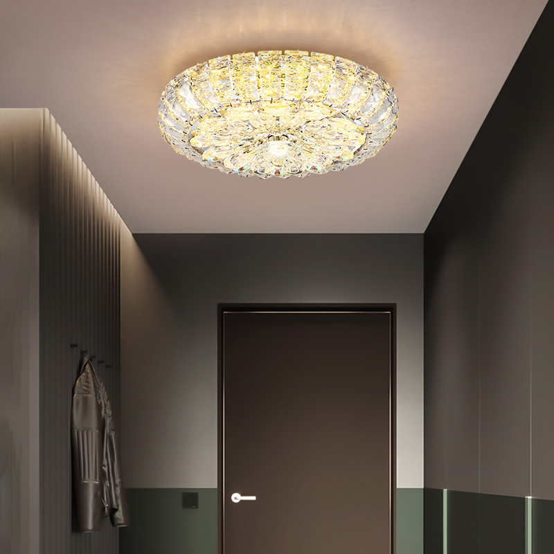 Crystal light suction ceiling lamp led cloakroom lamp minimalist modern hallway light walkway light in door Xuanguan Lights balcony lamp