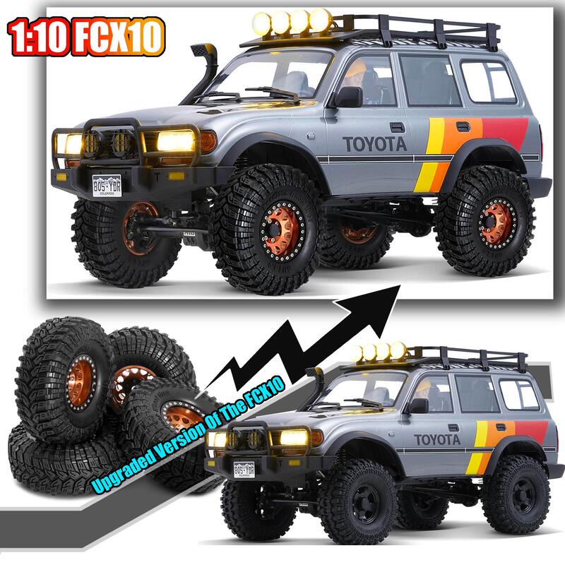 Rs Red Spider 1/10 Axial Scx10 Iii Cj-7 Easy Control 4083 Huanbo Tires + R221 Wheels