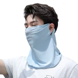 Мужская маска, шарф-платок, дорожная вуаль, шелковый шарф, платок, защита от солнца, с защитой шеи, для бега