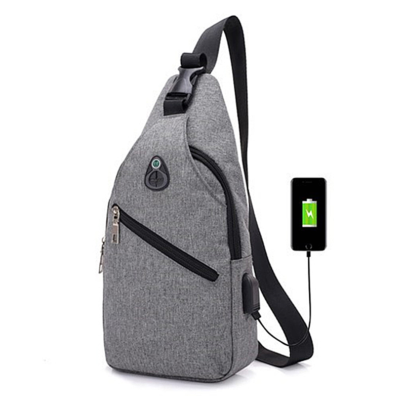 Chest Bag Men Skew Satchel With New Single Shoulder Bag Han Version Tide Skew Cross Chest Front Bag Casual Small Bag Men's Bag