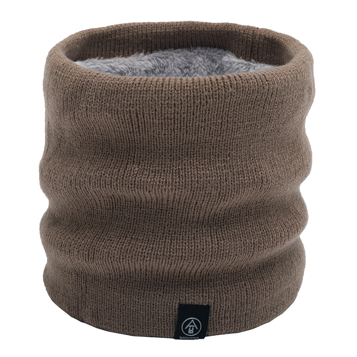 Pure colour sleeve head single ring knitted surrounding neck male and female face mask autumn and winter riding plus suede thickened outdoor warm neck cover