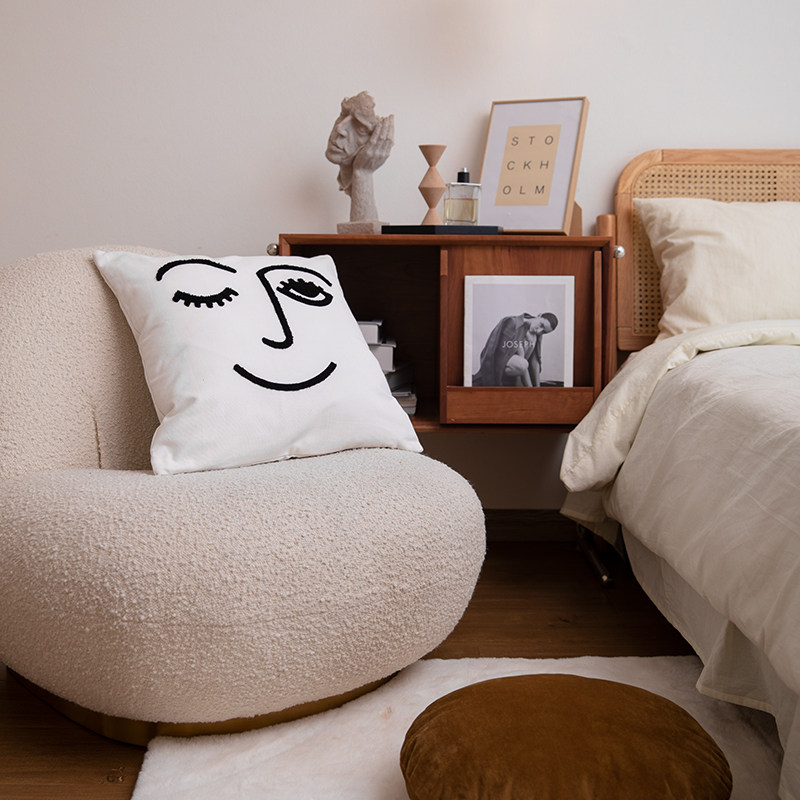 Modern minimalist Nordic homestay pillow backrest pillow waist pillow removable and washable ins light luxury head pillow living room sofa pillow