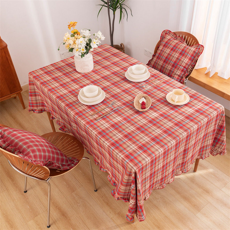 Table Cloth American Retro Art 2021 New Nordic Ins Wind Cloth Art Fields Garden Style Subtable Cloth Table Cloth