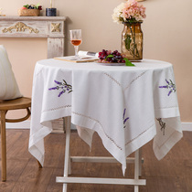 Dongmu family cotton and linen hipster tea table cloth rectangular table cloth garden table cloth tea table cover towel