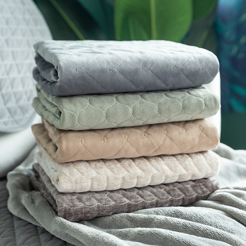 Winter sofa cushion plush universal thick flannel cover warm simple short plush sofa with back towel Nordic