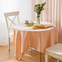 Japanese solid color tablecloth fabric cotton cotton linen hipster rectangular coffee table table table cloth pastoral hollow photography cloth